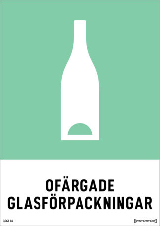 Miljö Ofärgat glas