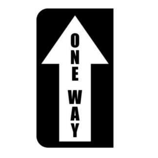 Golvmarkering Half one way