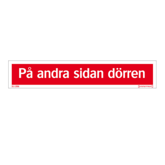 Brand På andra sidan dörren Reflex