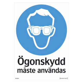Påbud Ögonskydd måste användas