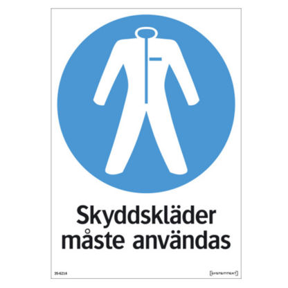 Påbud Skyddskläder måste användas