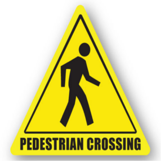Golvmarkering Varning Pedestrian crossing