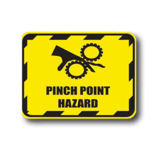 Golvmarkering Pinch point hazard