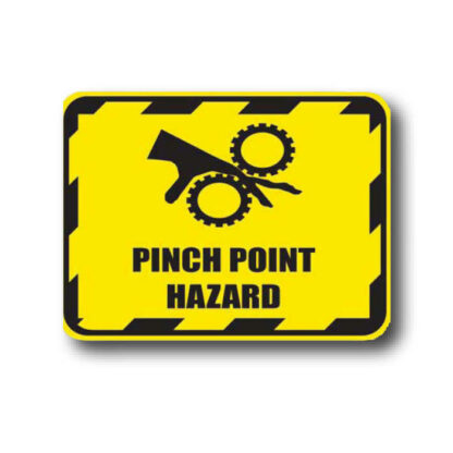 Golvmarkering Pinch point hazard