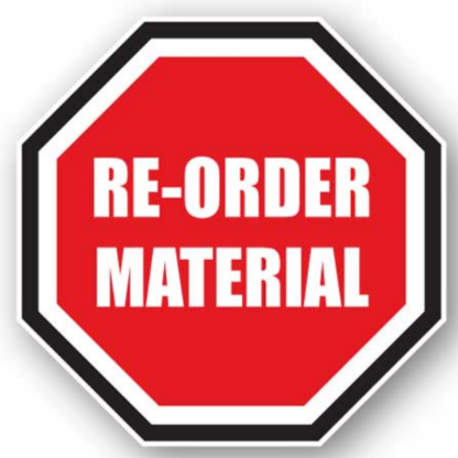 Golvmarkering Re-order material