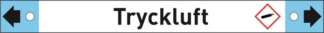 Rörmärkning Tryckluft dubbelpil 10-pack