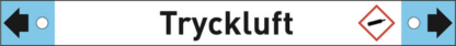Rörmärkning Tryckluft dubbelpil 10-pack