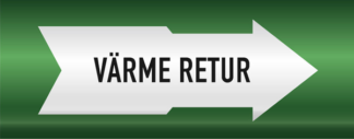 Rörmärkning Fjärrvärme retur