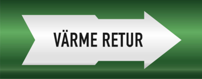 Rörmärkning Fjärrvärme retur