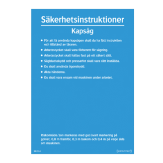 Säkerhetsinstruktioner Kapsåg