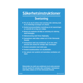 Säkerhetsinstruktioner Svetsning