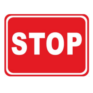Golvmarkering Stop