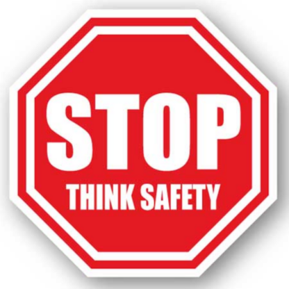 Golvmarkering Stop Think Safety