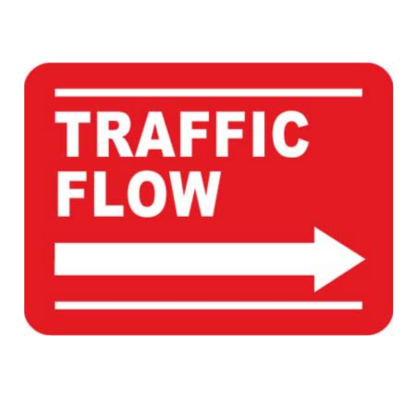 Golvmarkering Traffic flow