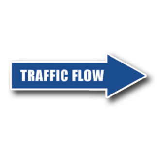 Golvmarkering Arrow traffic flow
