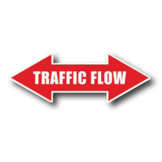 Golvmarkering Arrow Traffic flow