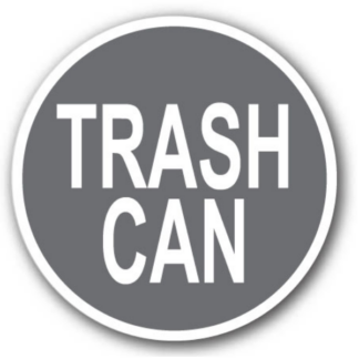 Golvmarkering Trash can