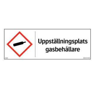 Uppställningsplats gasbehållare