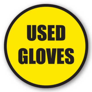 Golvmarkering Used gloves