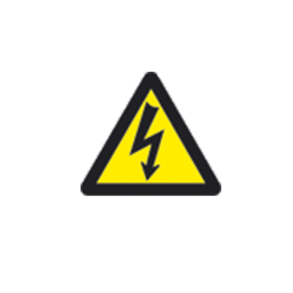 Varning Elektrisk spänning, trekantig