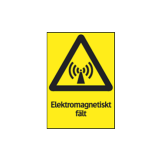 Varning Elektromagnetiskt fält