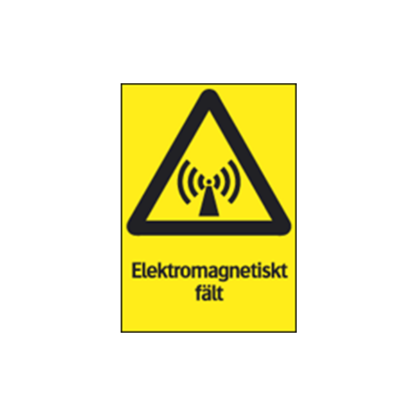 Varning Elektromagnetiskt fält
