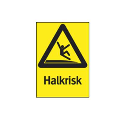 Varning Halkrisk