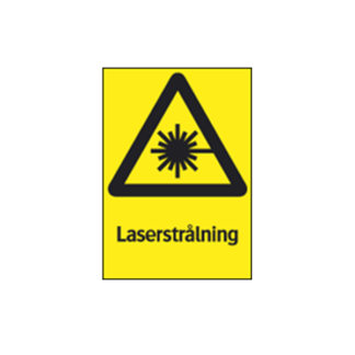 Varning Laserstrålning