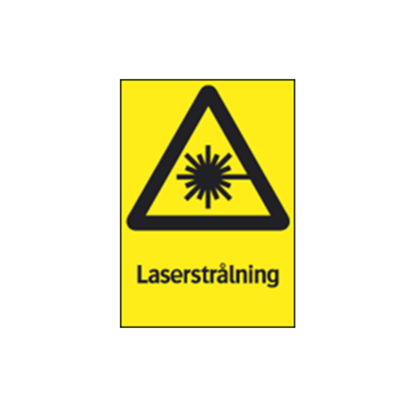 Varning Laserstrålning