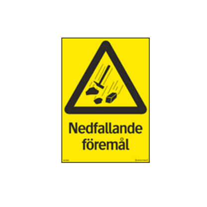 Varning Nedfallande föremål
