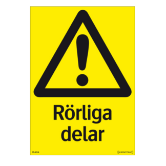 Varning Rörliga delar