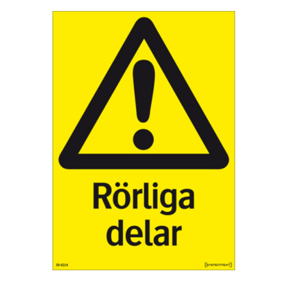 Varning Rörliga delar