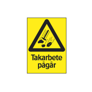 Varning Takarbete pågår