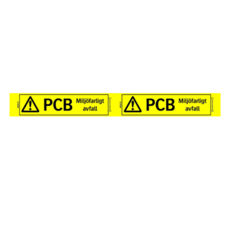 Varningstape PCB miljöfarligt avfall
