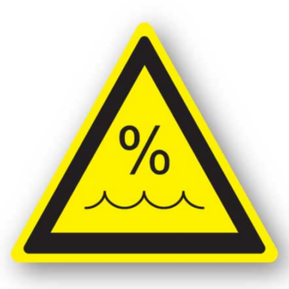 Golvmarkering Varning Vattenhalt