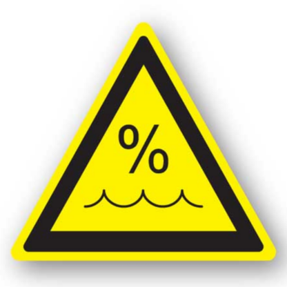 Golvmarkering Varning Vattenhalt