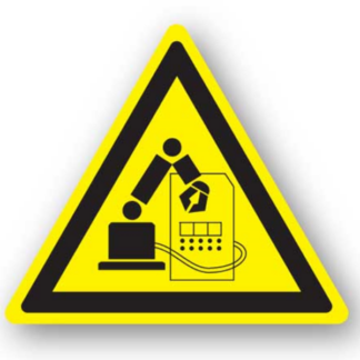 Golvmarkering Varning Robot