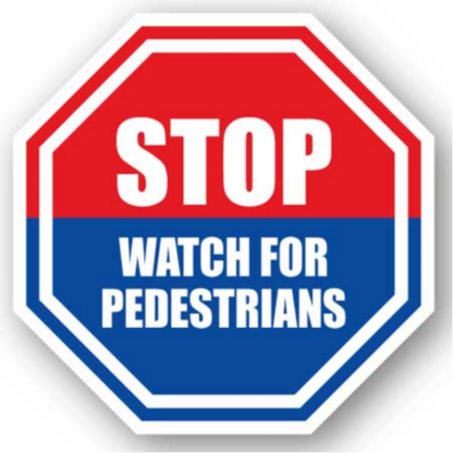 Golvmarkering Stop Watch for pedestrians