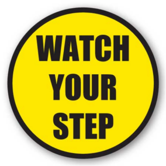 Golvmarkering Watch your step