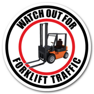 Golvmarkering Watch out for forklift traffic
