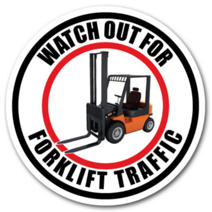 Golvmarkering Watch out for forklift traffic