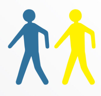 Golvmarkering Shapes Pedestrians Prints